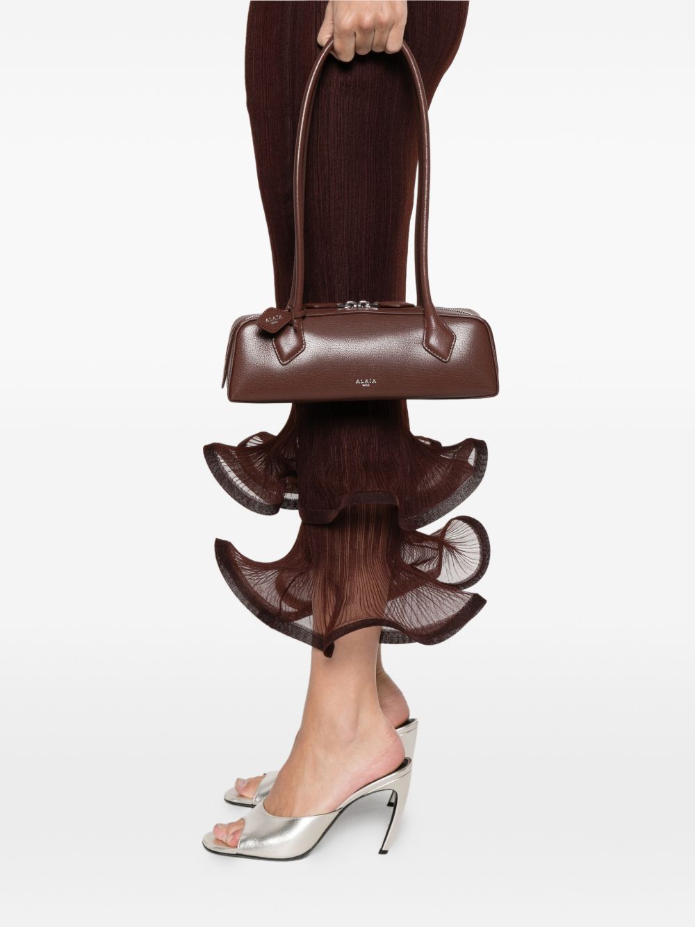 Alaïa Le Teckel Small Leather Bag - Brown