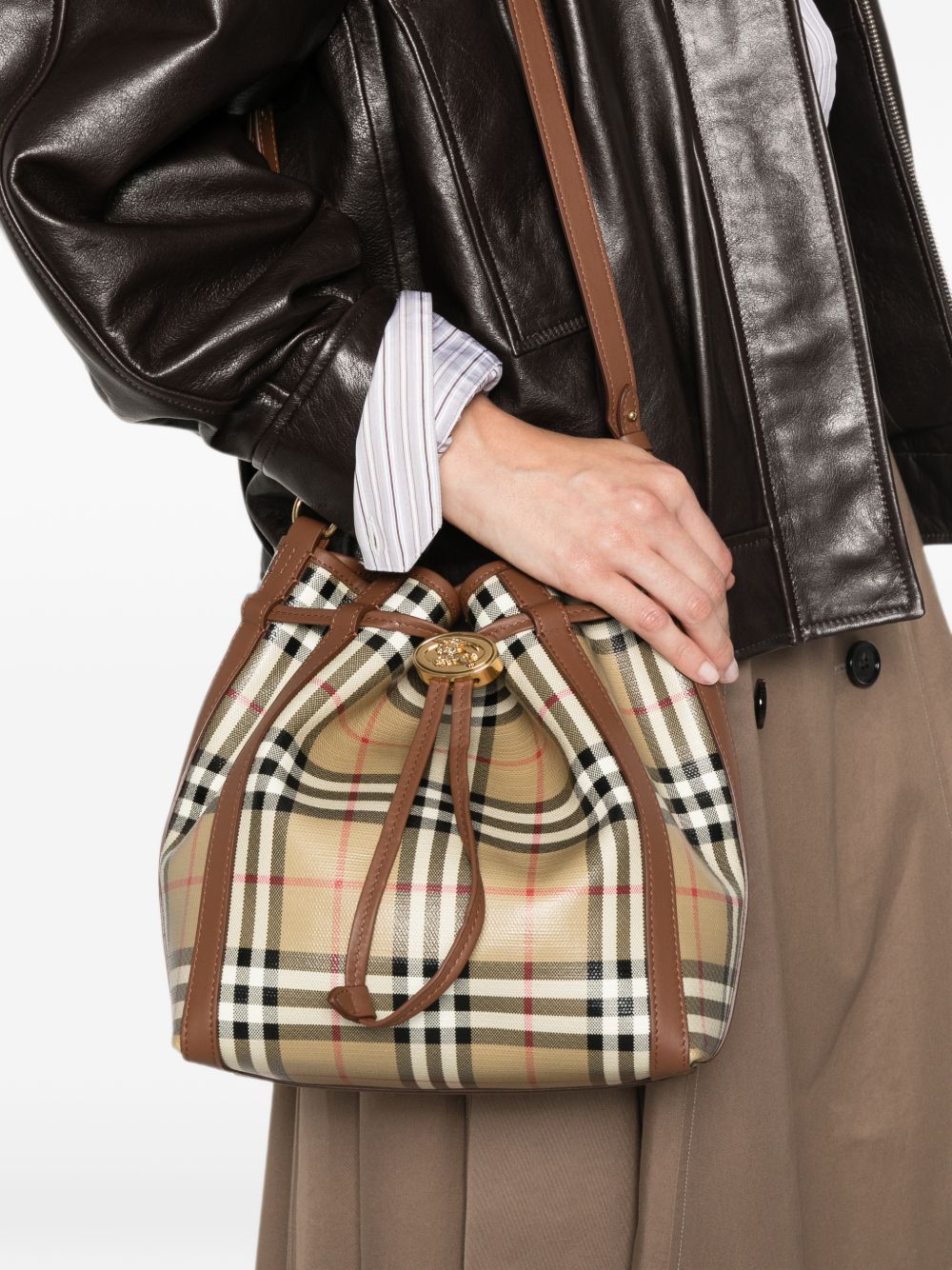 Burberry Small Drawstring Bucket Bag