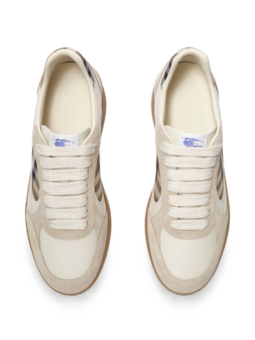 BURBERRY NEW TERRACE LEATHER SNEAKERS