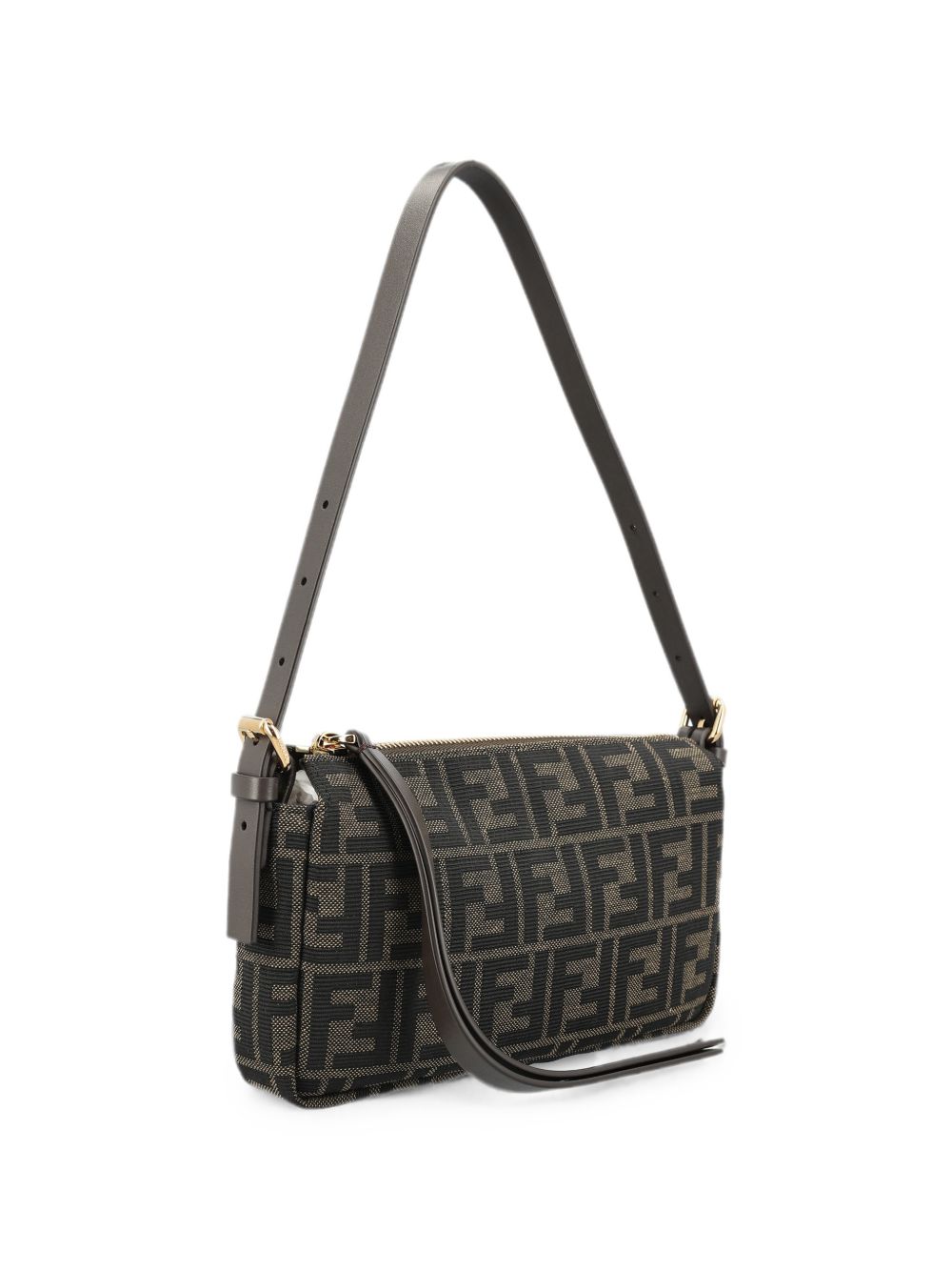 FENDI Jacquard Shoulder Bag - Front