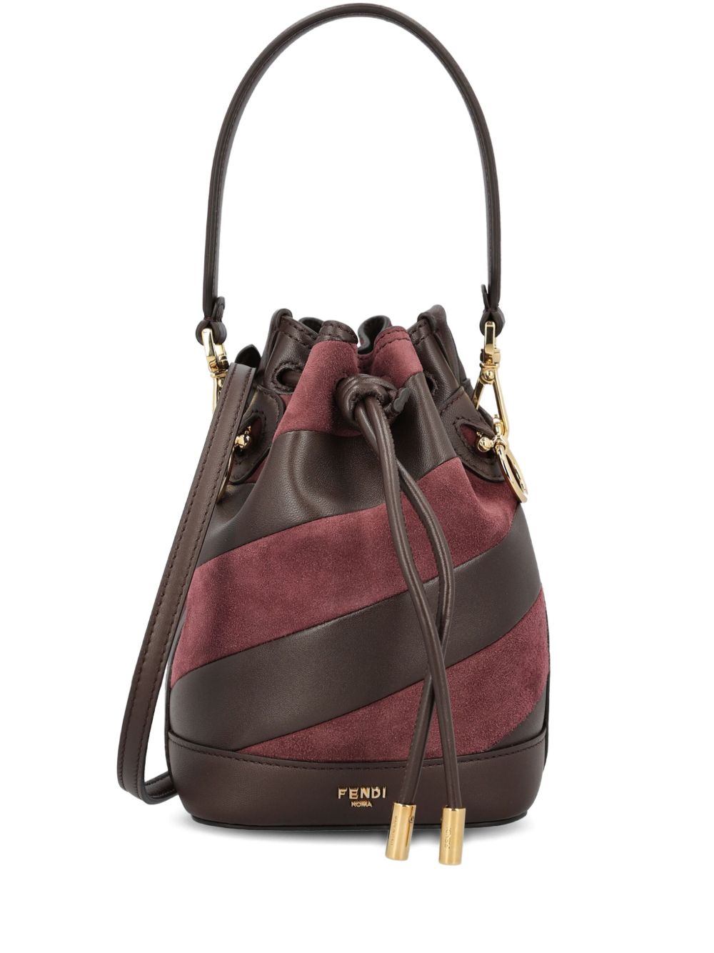 MON TRESOR MINI LEATHER BUCKET BAG