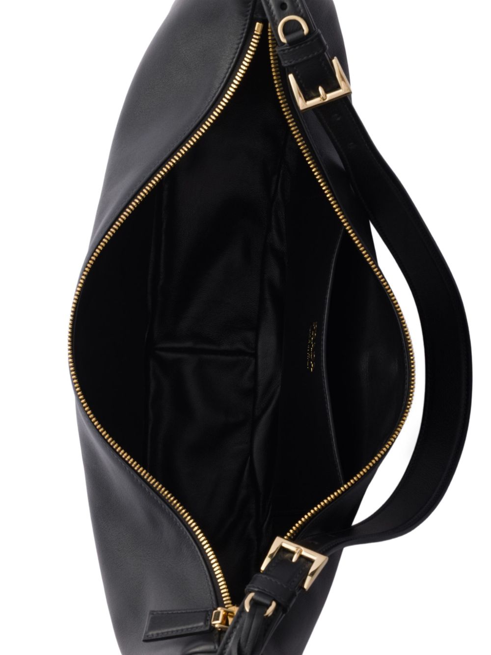 Prada Demi-Lune Leather Shoulder Bag