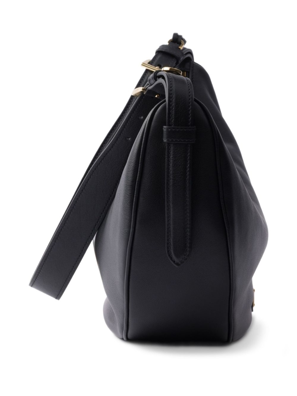 Prada Demi-Lune Leather Shoulder Bag