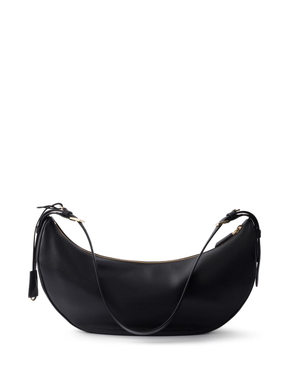Prada Demi-Lune Leather Shoulder Bag