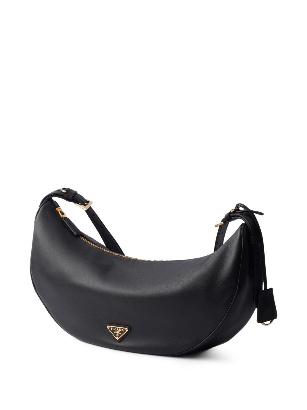 Prada Demi-Lune Leather Shoulder Bag