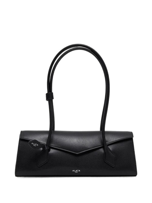 ALAÏA Le Teckel Medium Leather Shoulder Bag - Black