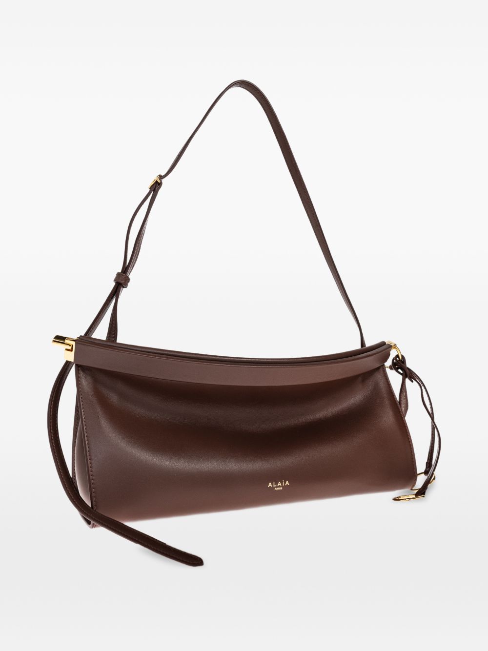 ALAÏA Le Click East West Medium Leather Shoulder Bag