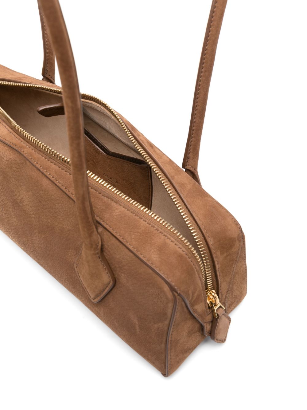 ALAÏA Le Teckel Medium Leather Shoulder Bag - Brown