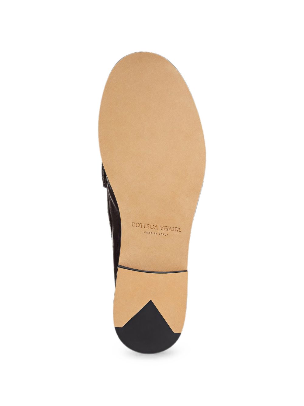 Bottega Veneta Silenzio Leather Loafers — Dark Brown
