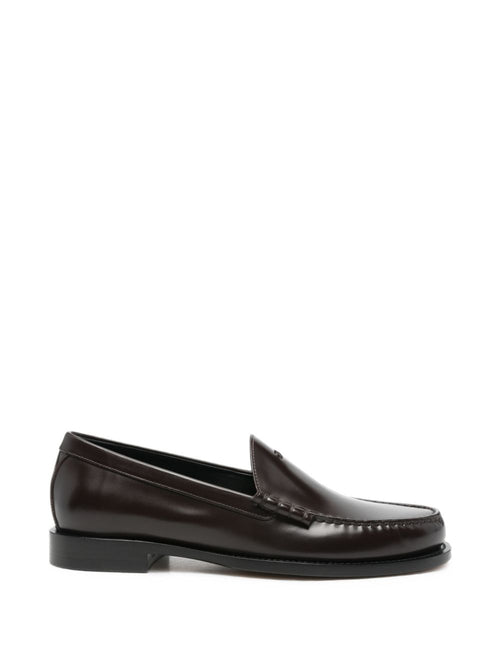 Celine Classic Leather Loafers — Brown