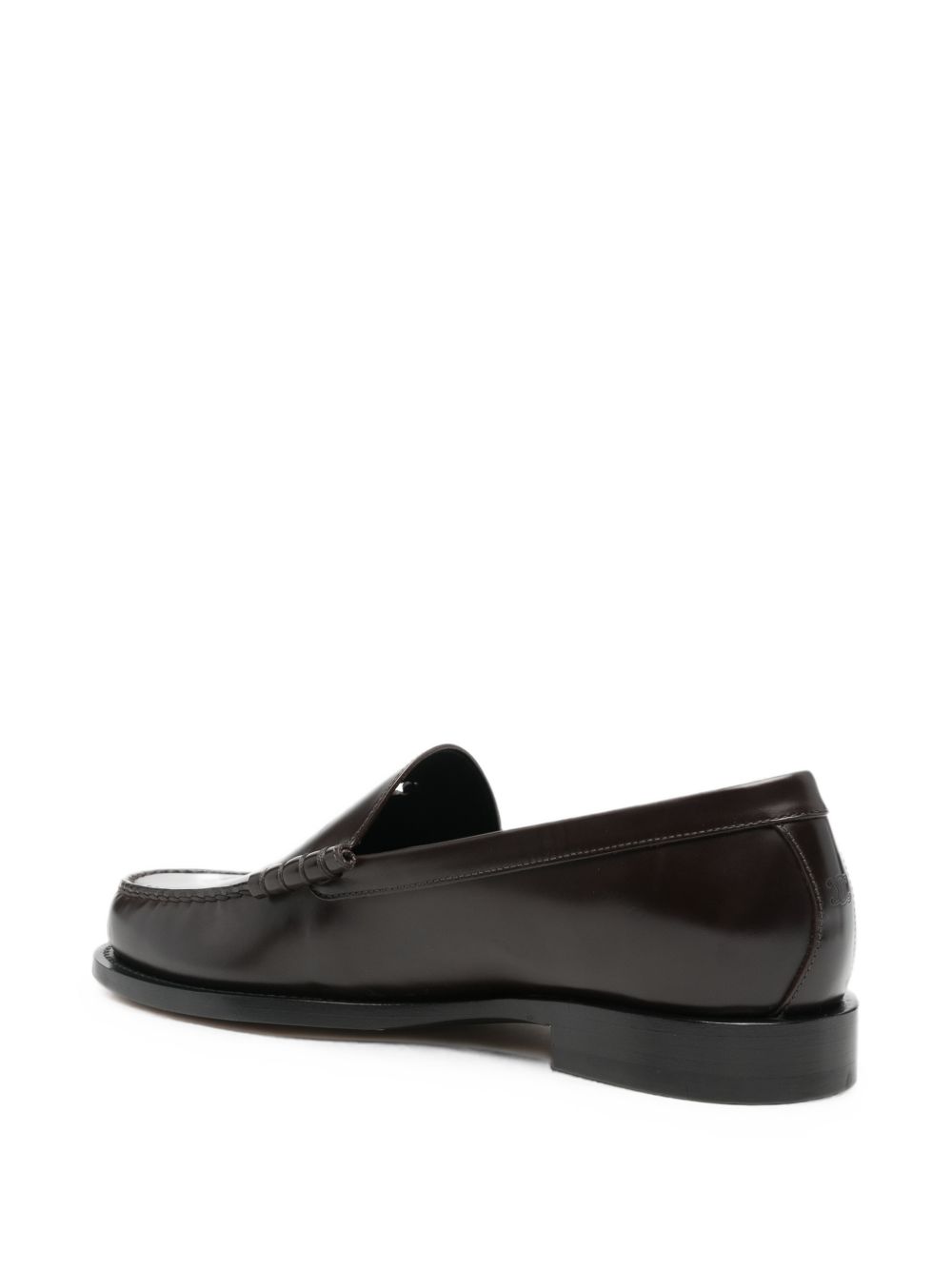 Celine Classic Leather Loafers — Brown