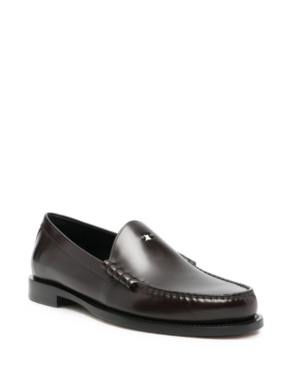 Celine Classic Leather Loafers — Brown