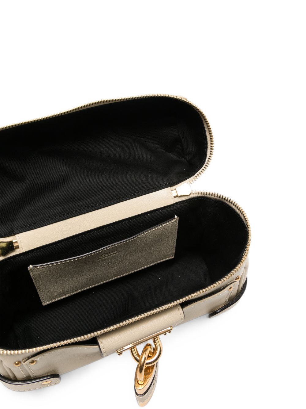 Chloé Paddington Leather Vanity Case Ecru