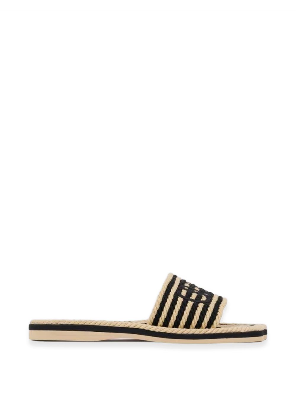 Chloé Sand Flat Sandals Black