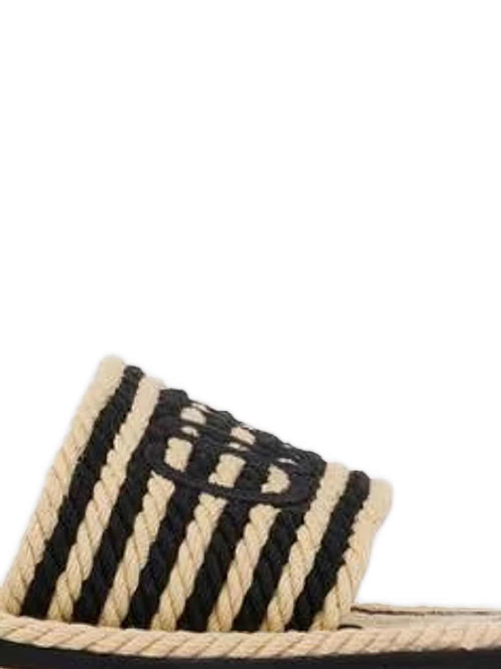 Chloé Sand Flat Sandals Black