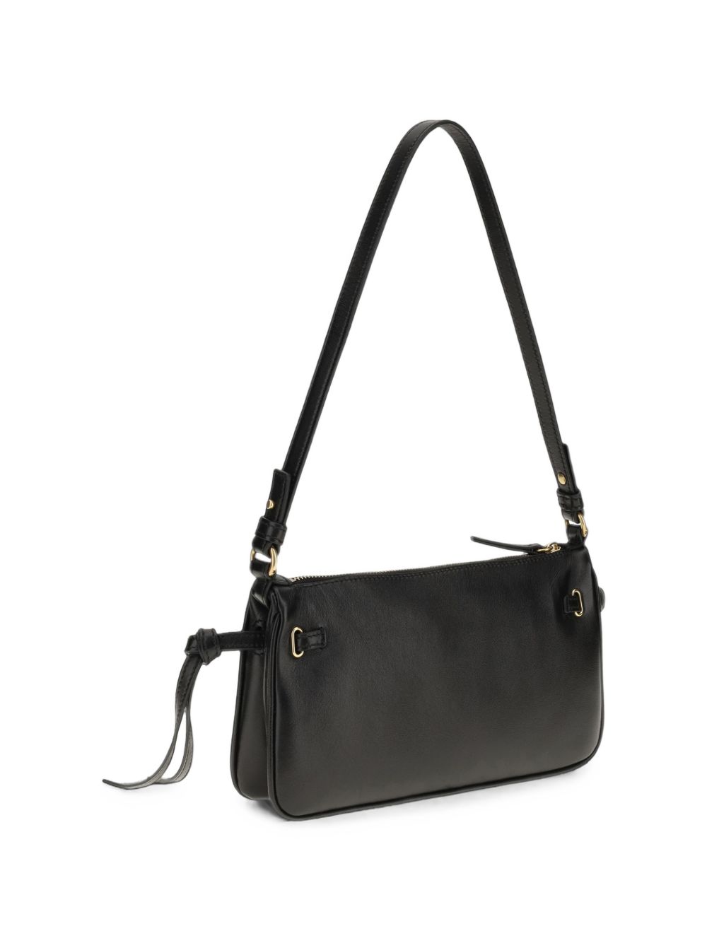 Chloé Paddington Sling Leather Shoulder Bag — Black