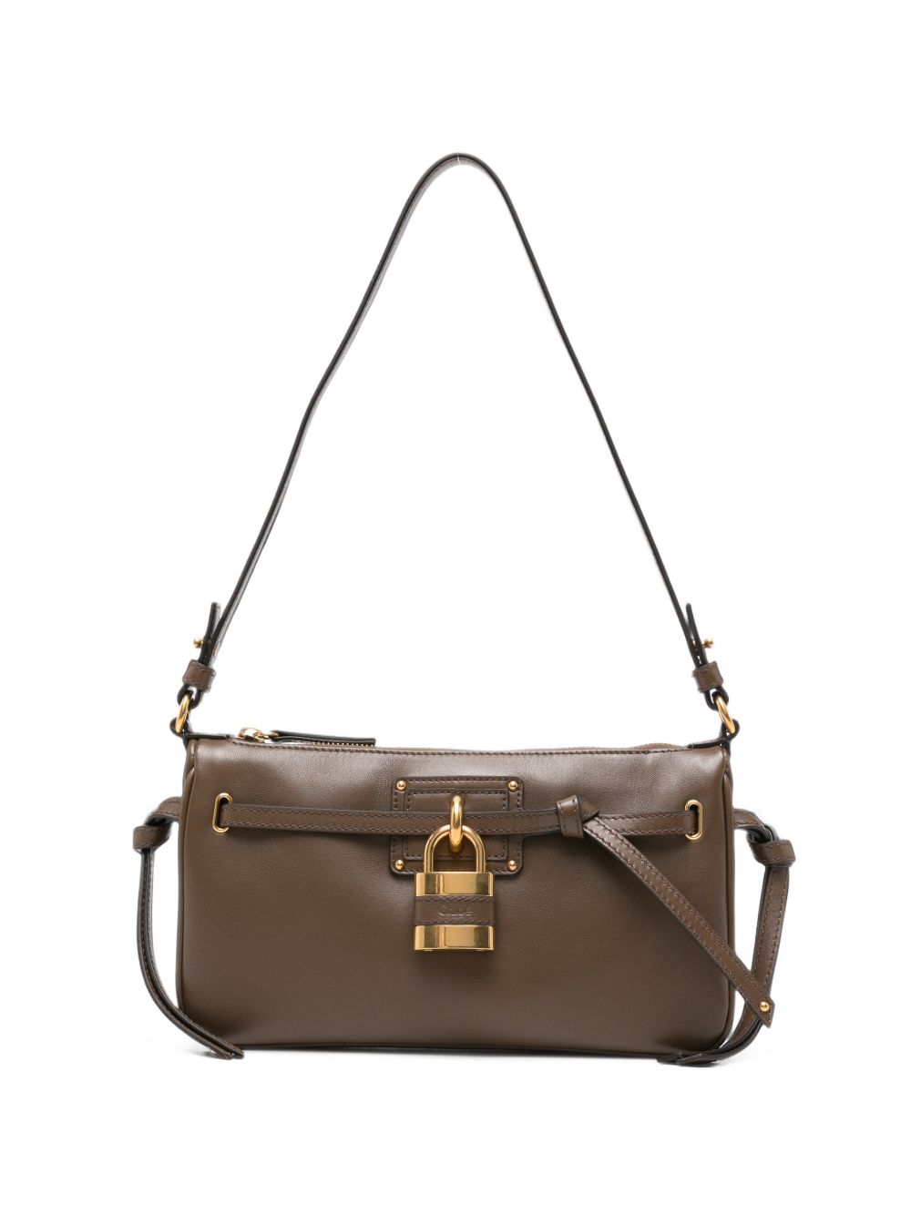 Chloé Paddington Sling Leather Shoulder Bag — Brown