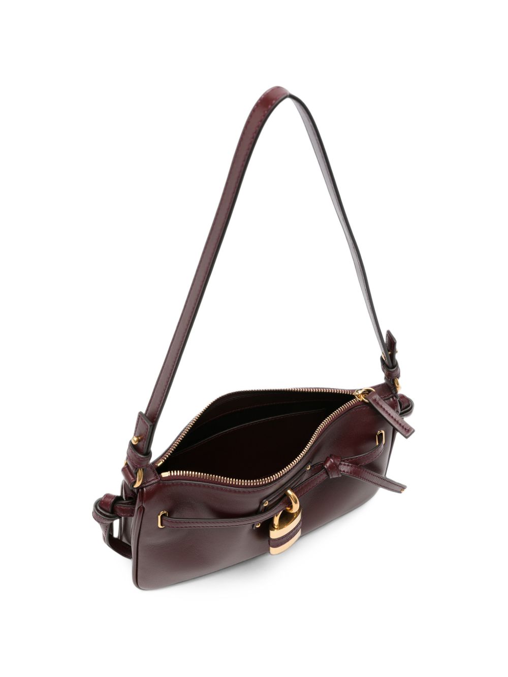 Chloé Paddington Sling Leather Shoulder Bag — Red