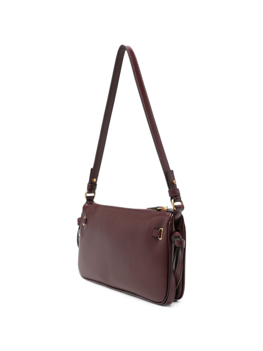 Chloé Paddington Sling Leather Shoulder Bag — Red