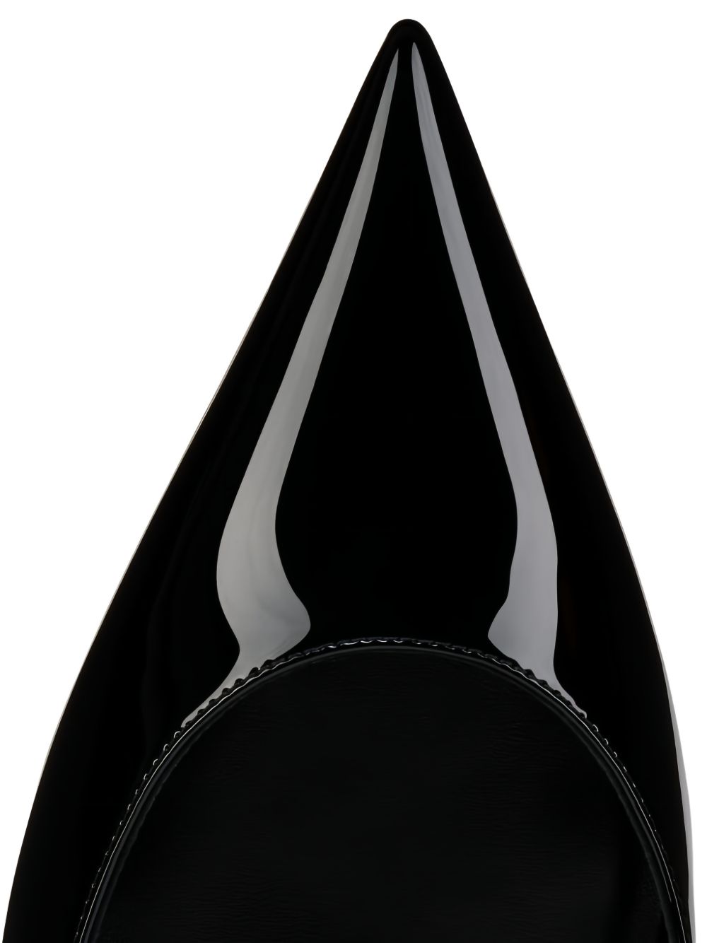 Christian Louboutin Miss Z Patent Leather Slingback Pumps Black
