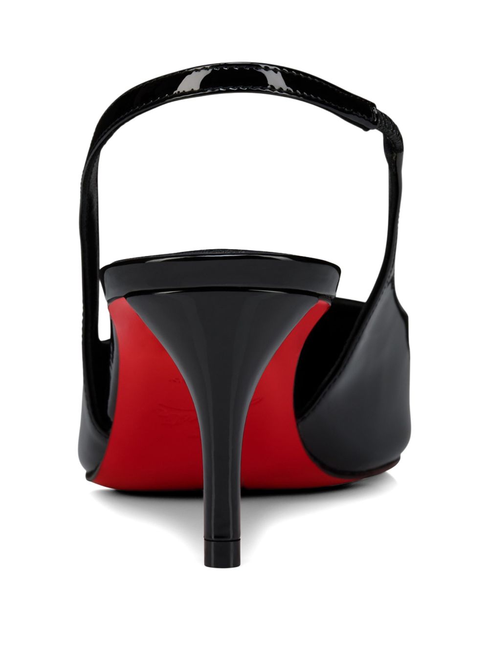 Christian Louboutin Miss Z Patent Leather Slingback Pumps Black