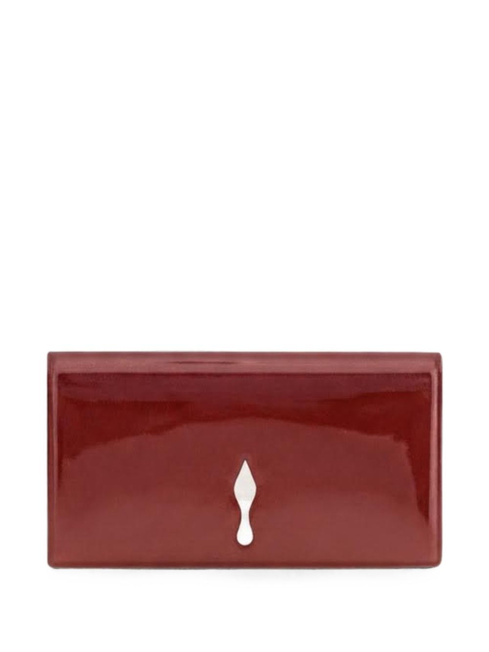 Christian Louboutin Bettina Patent Leather Clutch Red