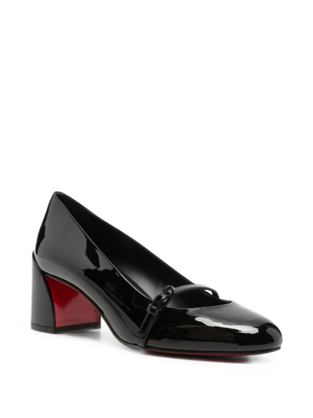 Christian Louboutin Jane Nina Patent Leather Pumps — Black