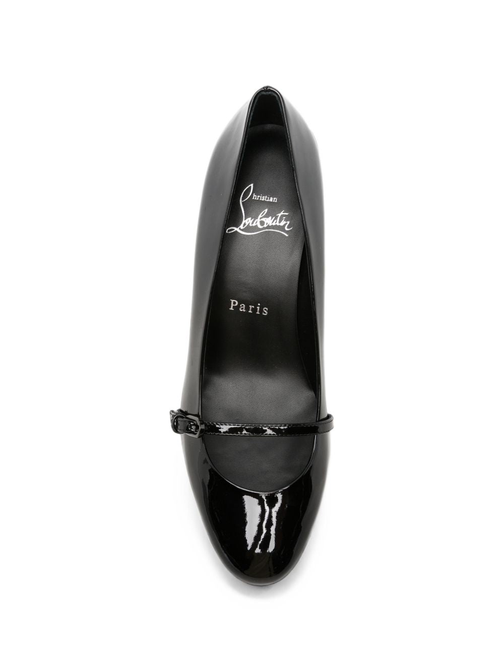Christian Louboutin Jane Nina Patent Leather Pumps — Black