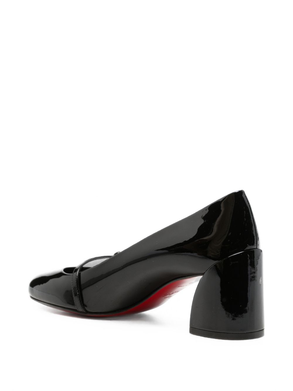 Christian Louboutin Jane Nina Patent Leather Pumps — Black