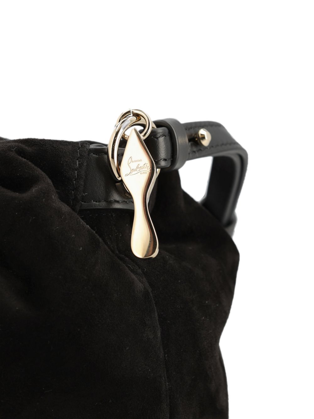 Christian Louboutin Eva Mini Suede Leather Crossbody Bag