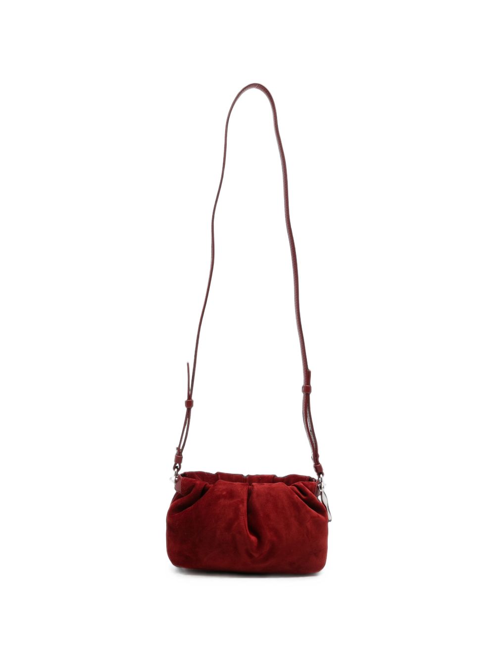 Christian Louboutin Eva Mini Suede Leather Crossbody Bag Red