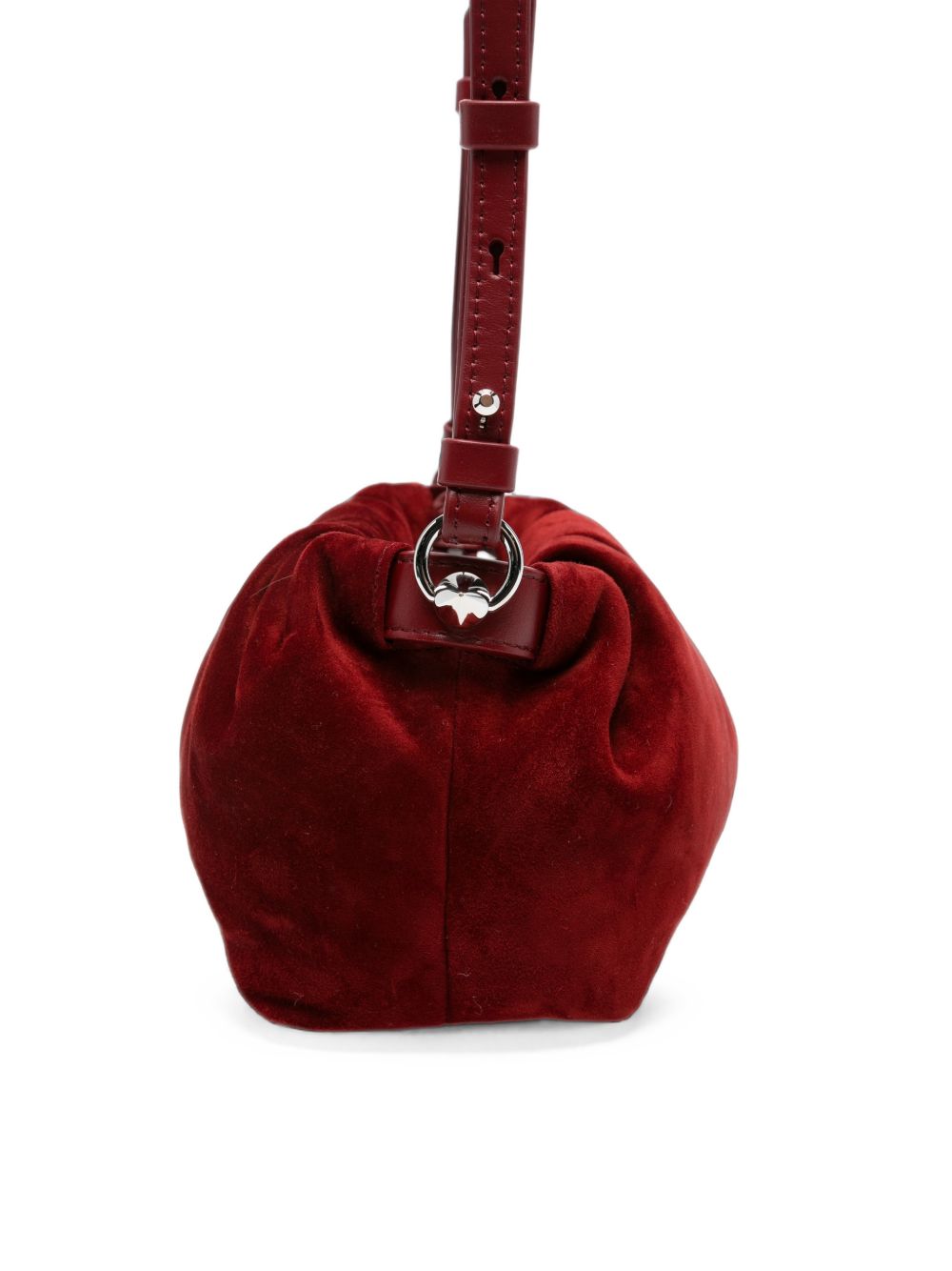 Christian Louboutin Eva Mini Suede Leather Crossbody Bag Red