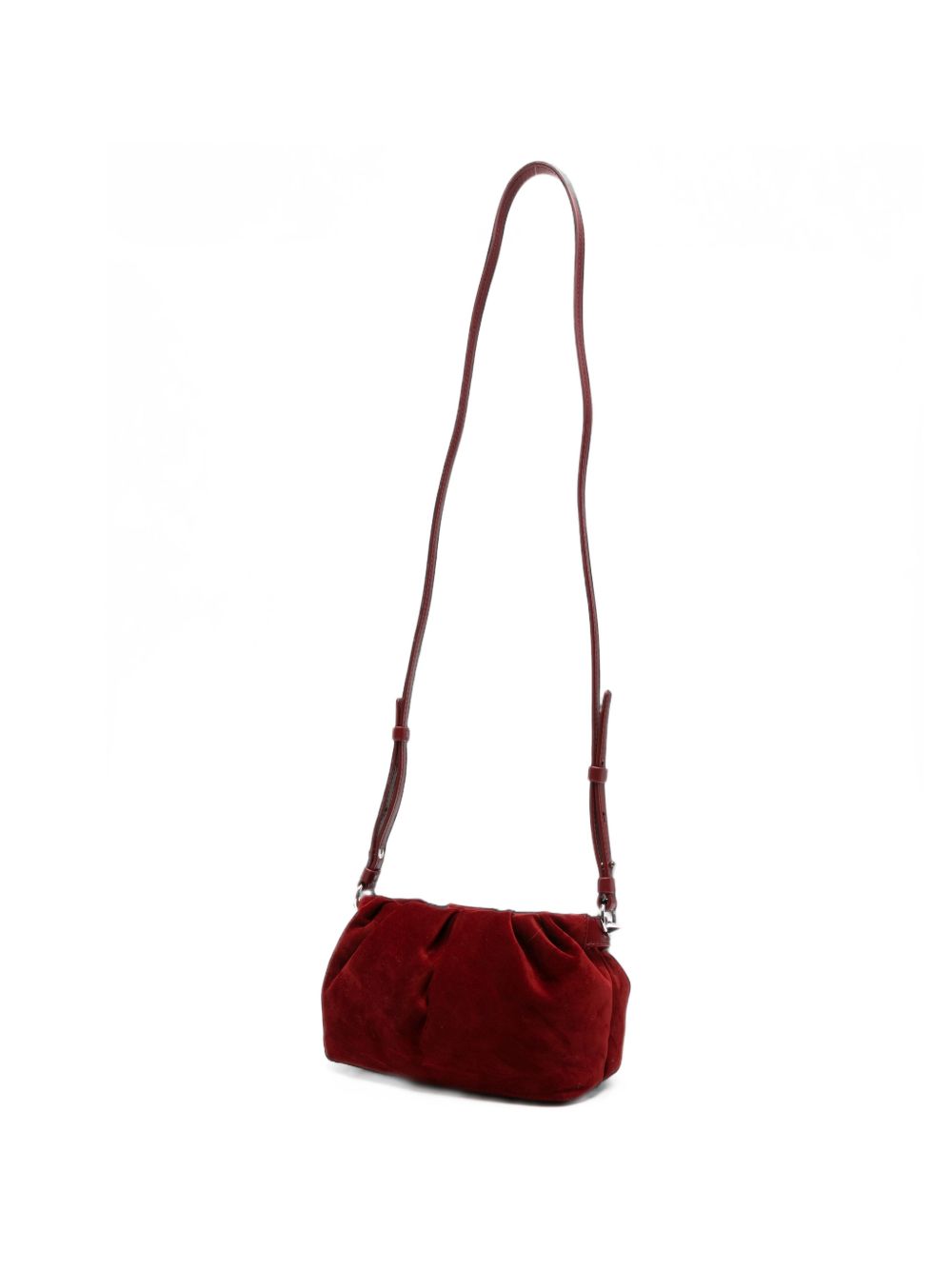 Christian Louboutin Eva Mini Suede Leather Crossbody Bag Red
