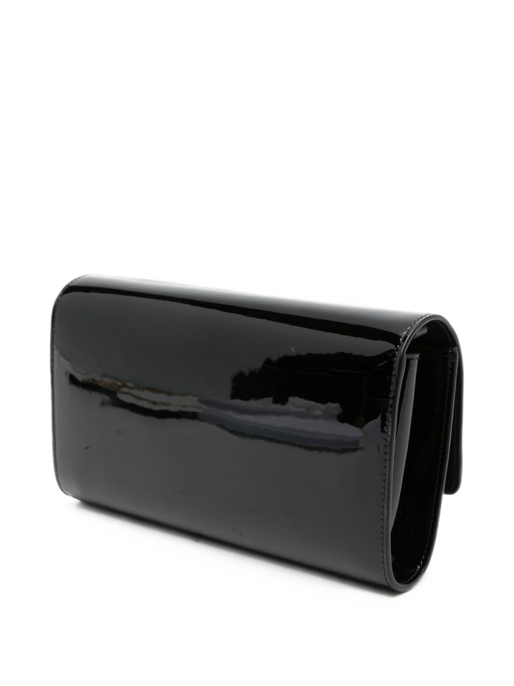 Christian Louboutin Bettina Patent Leather Wallet On Chain Black