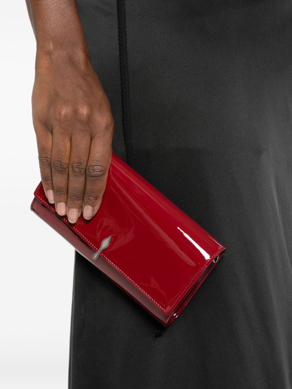 Christian Louboutin Bettina Patent Leather Wallet On Chain