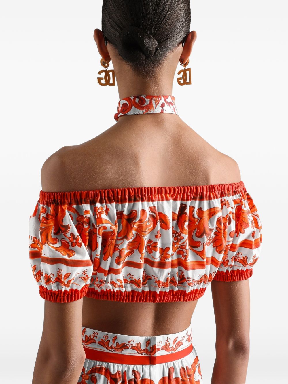 Dolce & Gabbana Maiolica Print Cotton Top