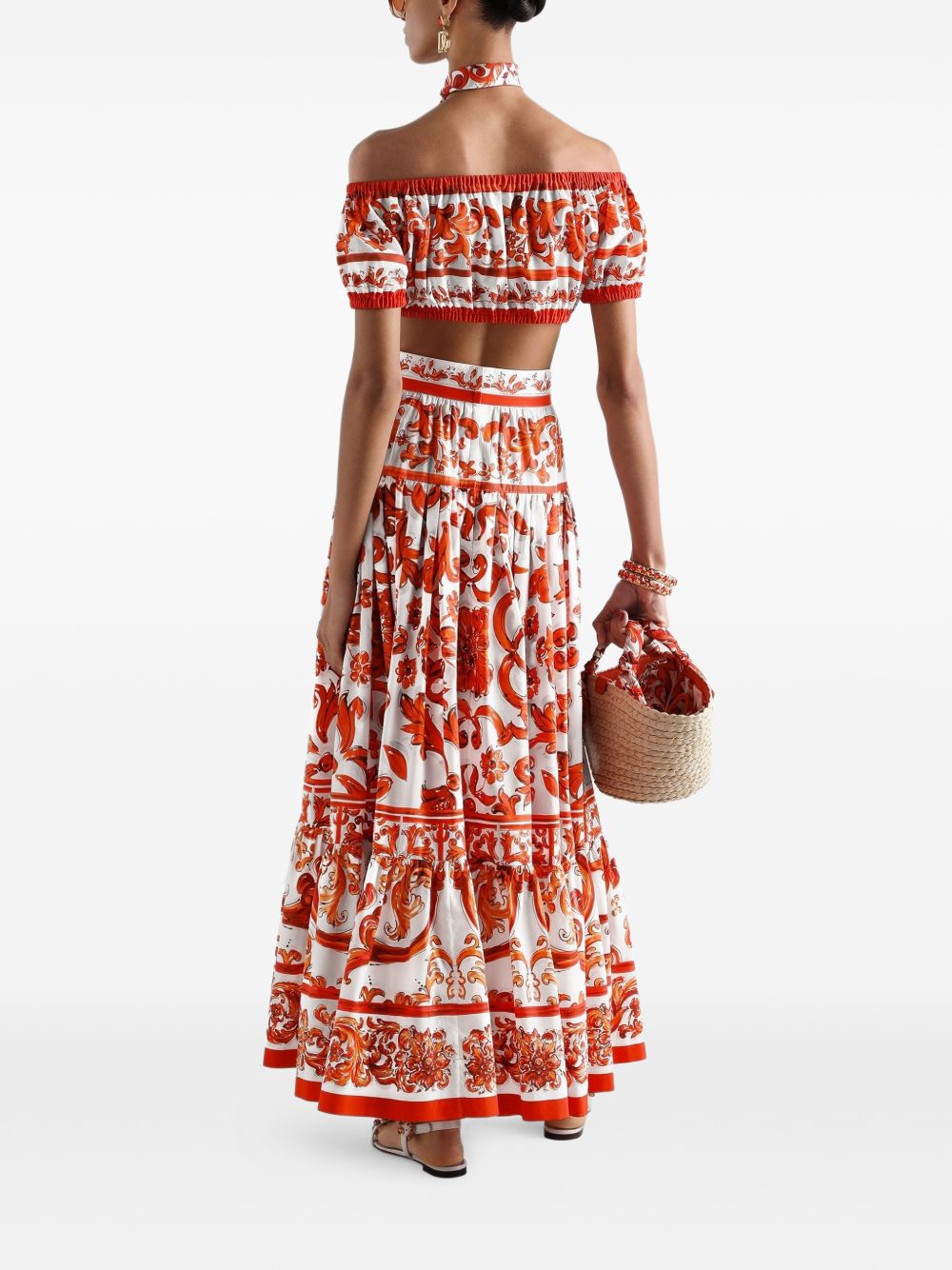 Dolce & Gabbana Maiolica Print Cotton Top