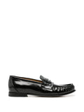 Fendi Scrunch Leather Loafers