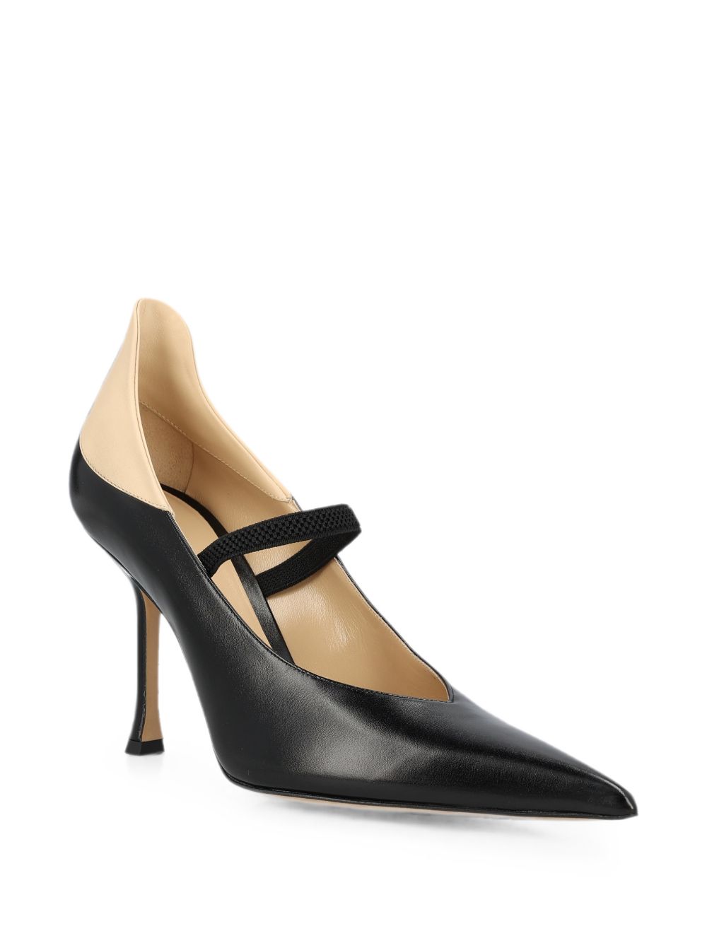 Fendi Nude Leather Pumps