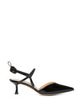 Fendi Colibrì Kitten-Heel Slingback Pumps — Black