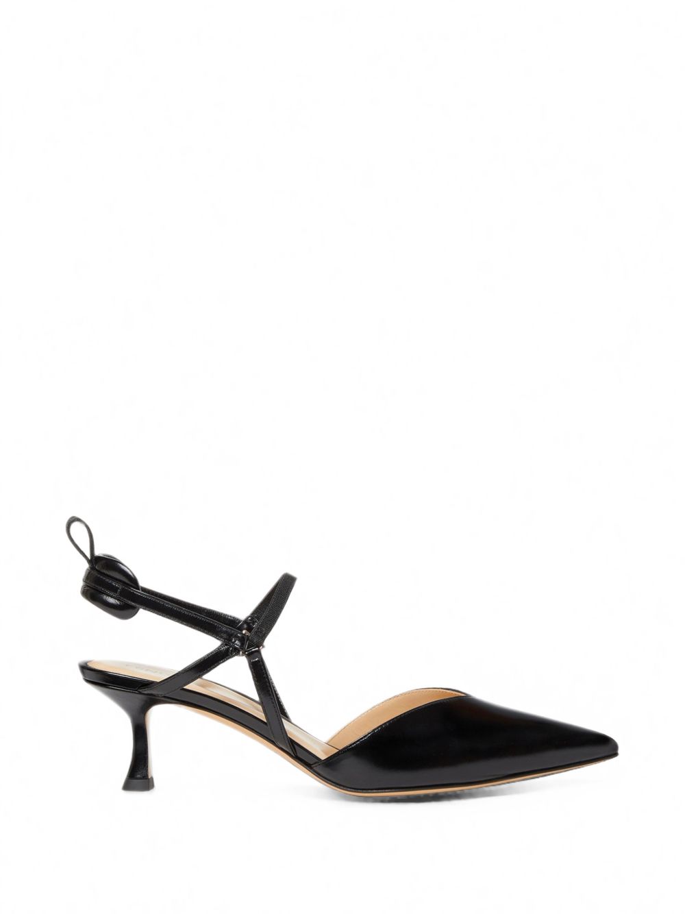 Fendi Colibrì Kitten-Heel Slingback Pumps — Black