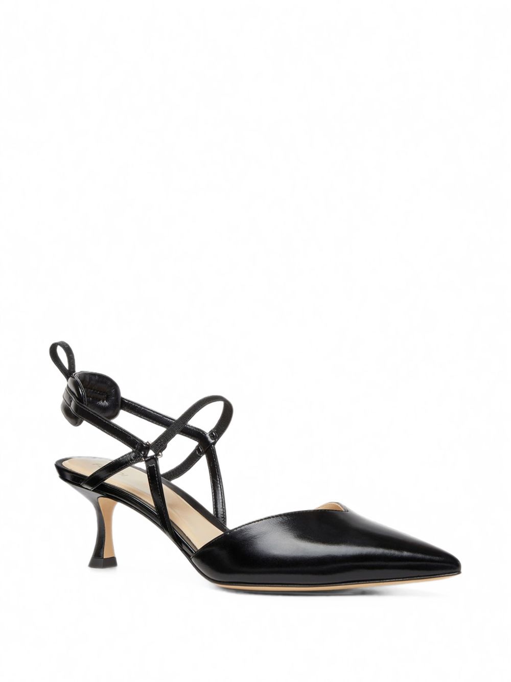 Fendi Colibrì Kitten-Heel Slingback Pumps — Black