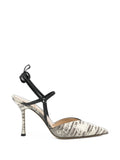 Fendi Colibrì Slingback Pumps — Beige Snake Print