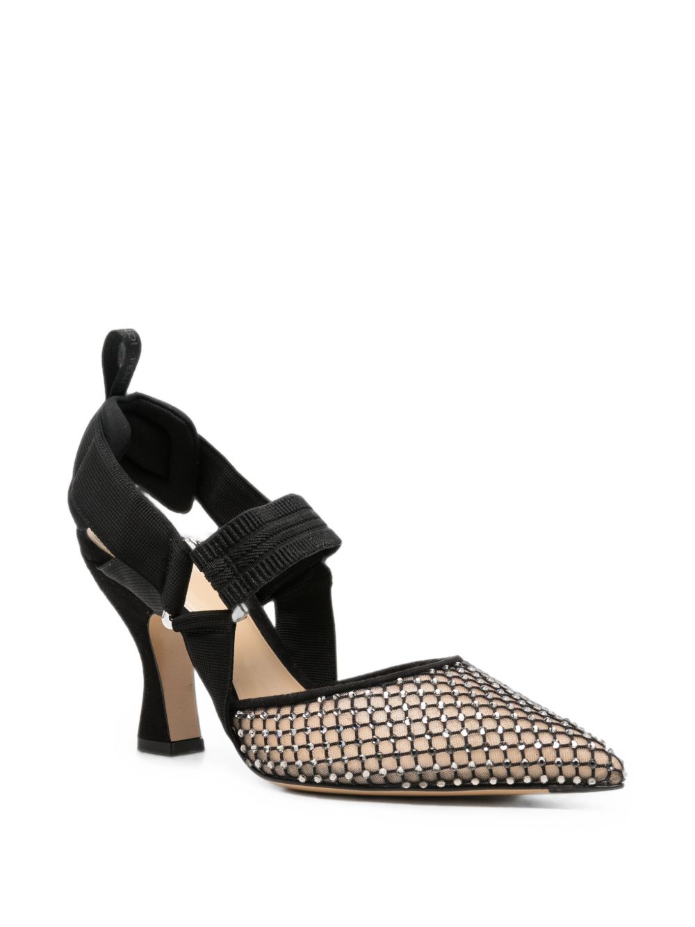 Fendi Colibrì Slingback Pumps — Black