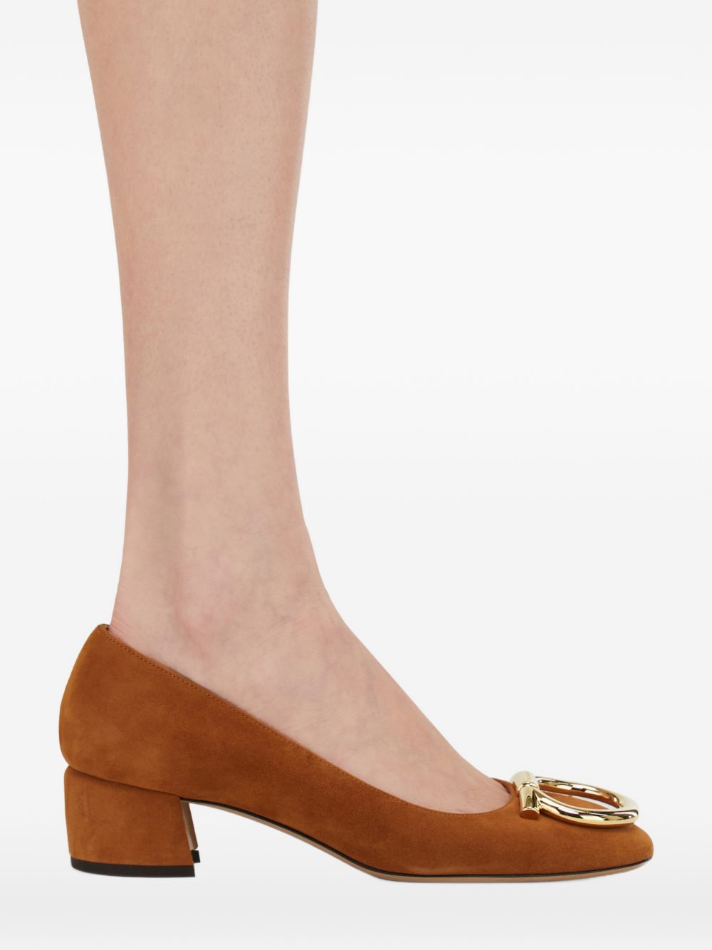Ferragamo Suede Leather Pumps