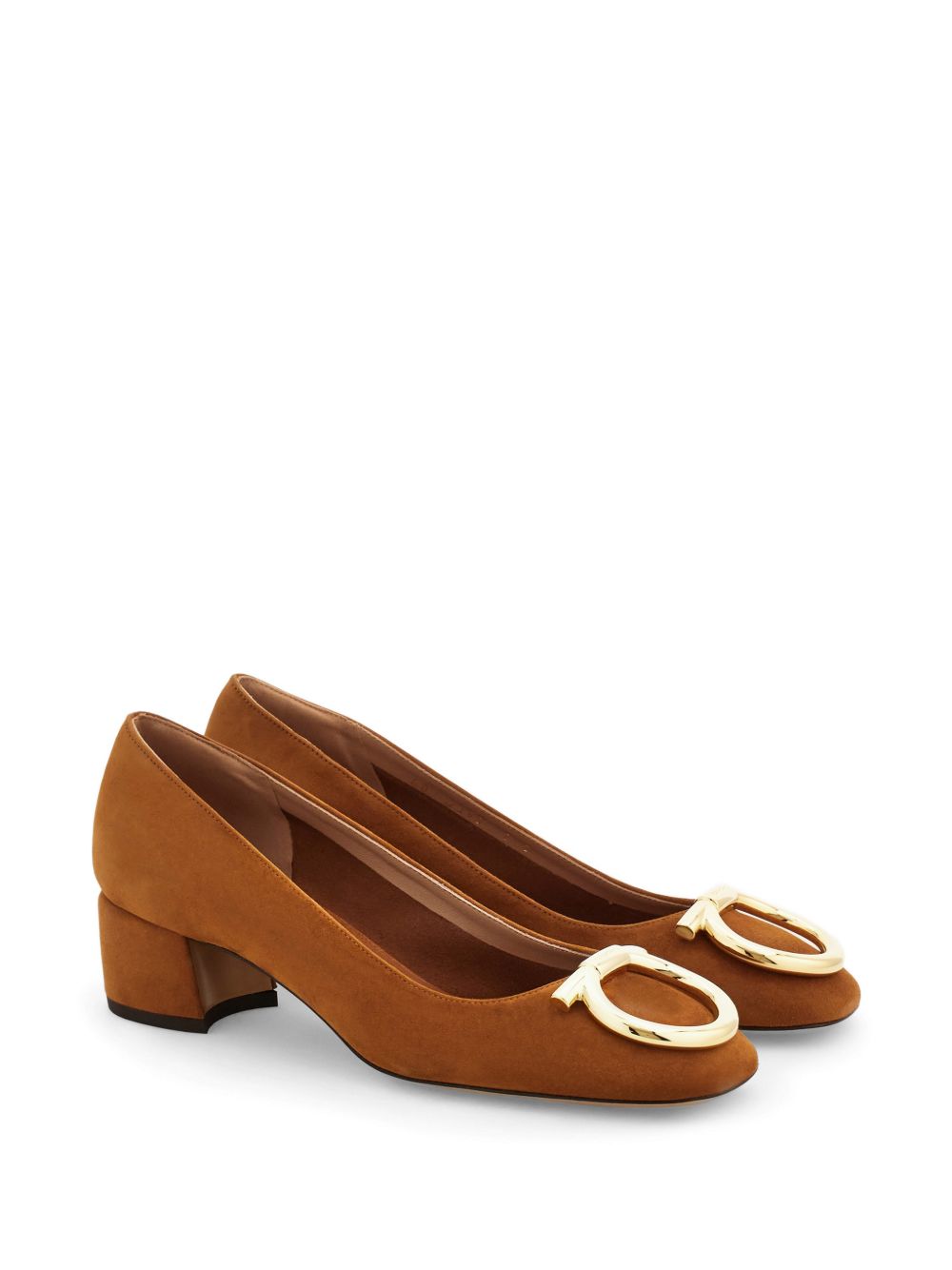 Ferragamo Suede Leather Pumps