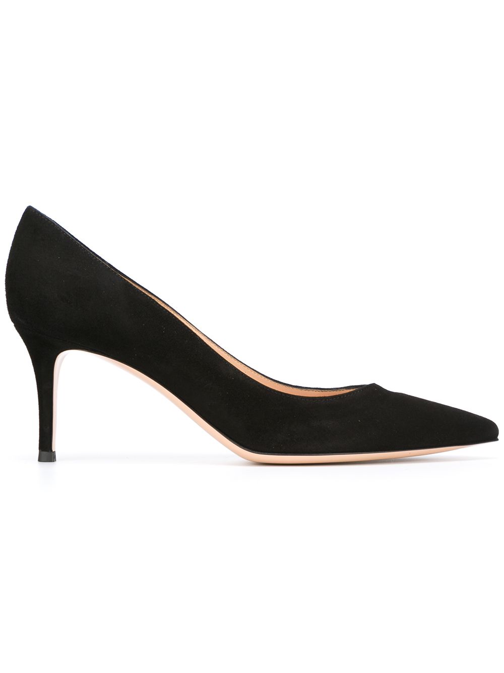 Gianvito Rossi Gianvito Suede Leather Pumps — Black