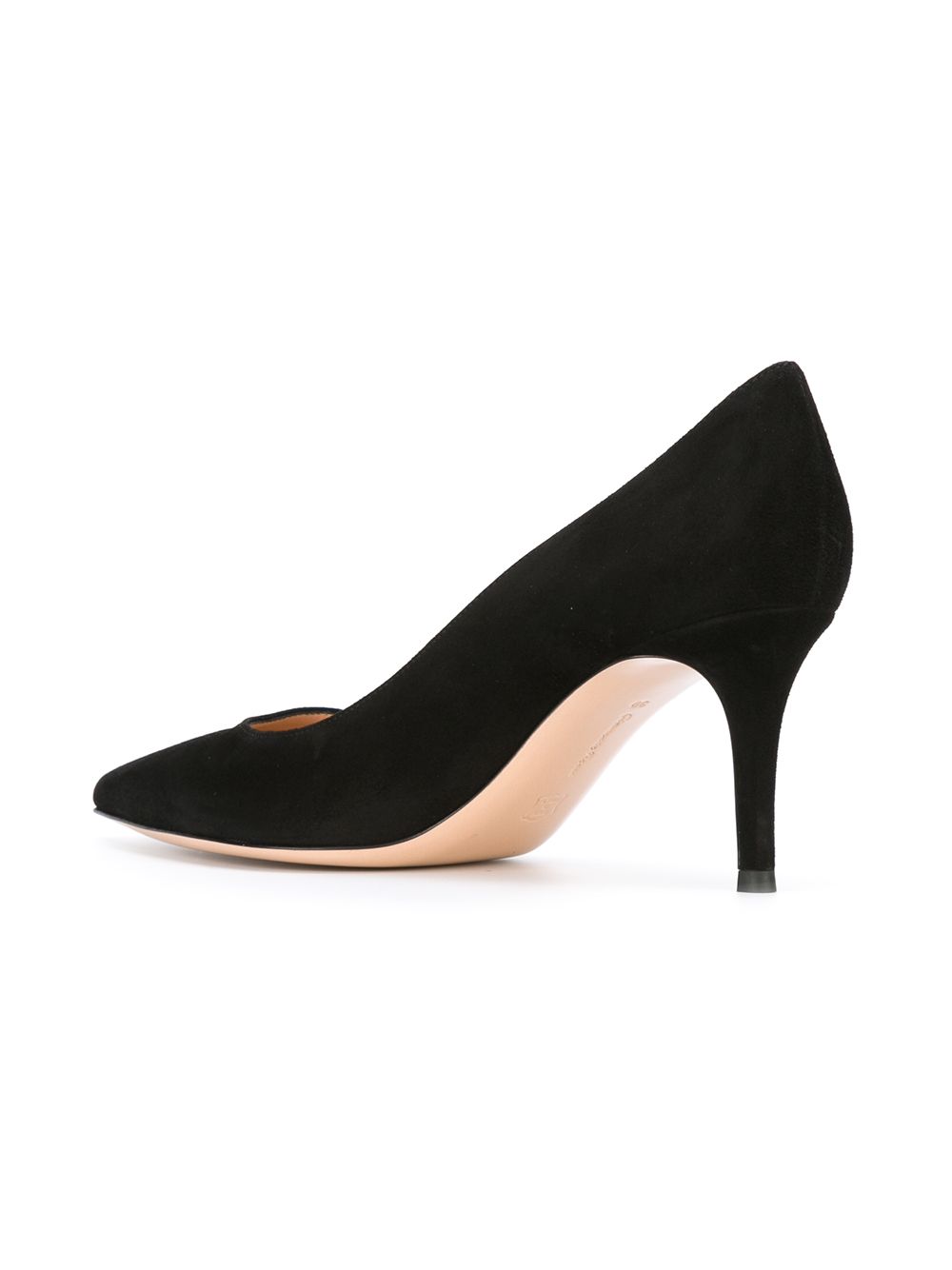 Gianvito Rossi Gianvito Suede Leather Pumps — Black
