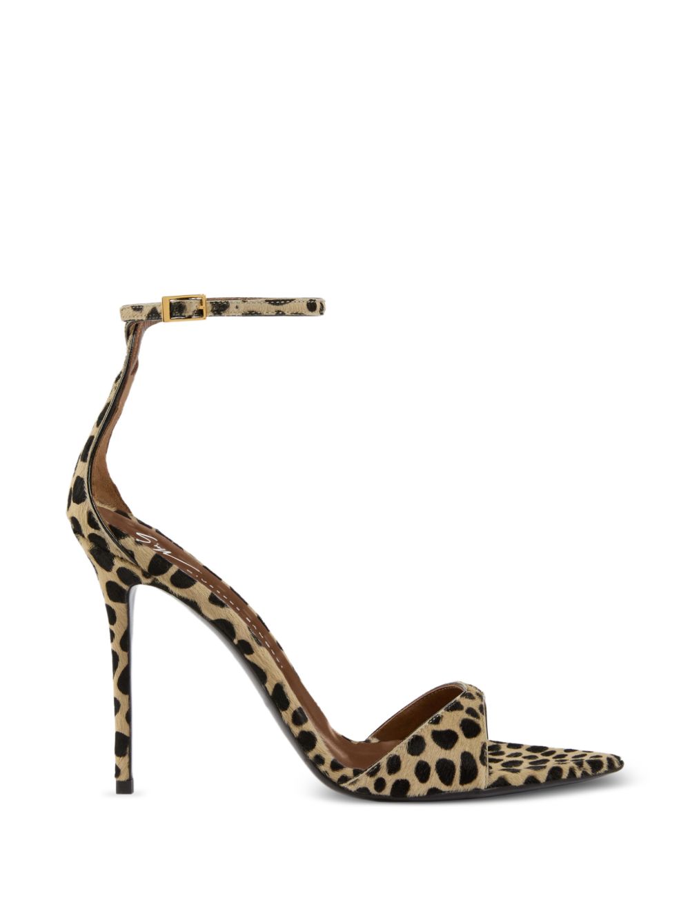 Giuseppe Zanotti Intriigo Heel Sandals — Leopard Print