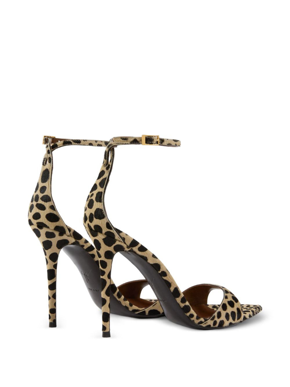 Giuseppe Zanotti Intriigo Heel Sandals — Leopard Print